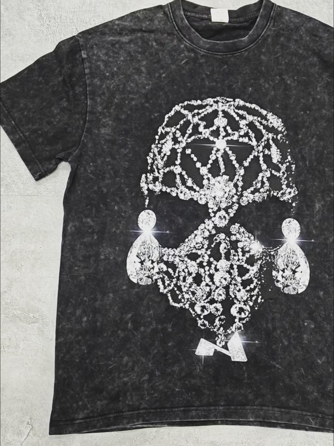 Diamond Theatre Mask Print T-Shirt