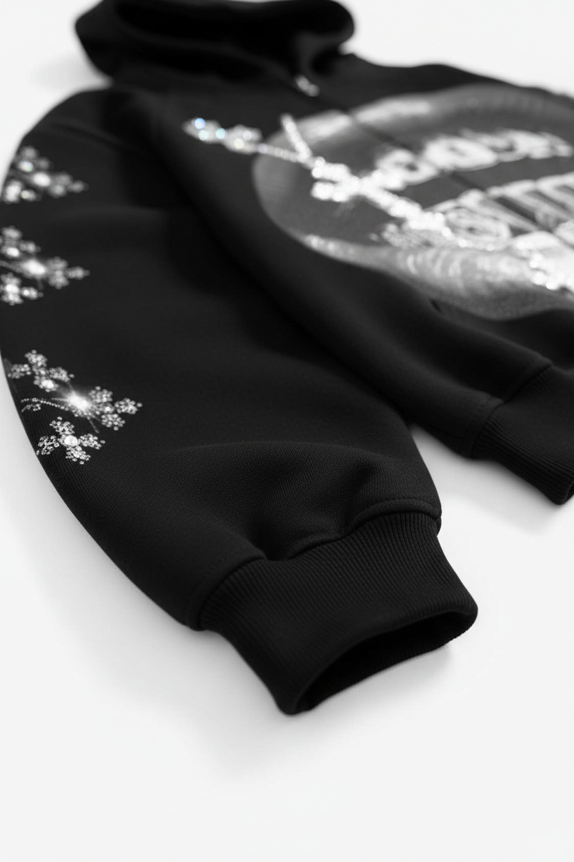 Shot 3 - Sleeve cuff foreground with bokeh