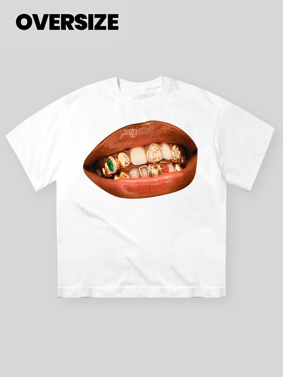 Sexy Lip Grills Print T-shirt